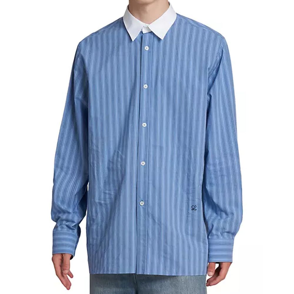 Loewe Striped Oversize Collar Shirt