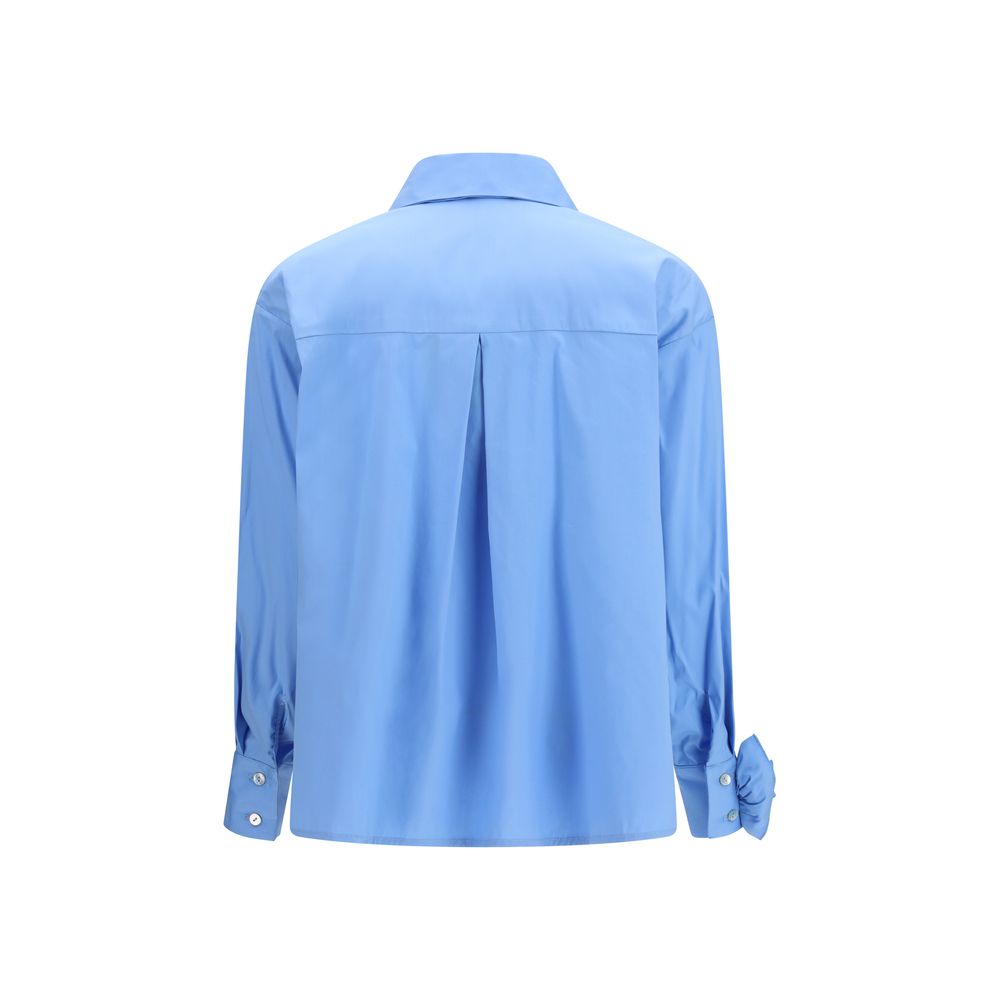 Ella Roses Shirt - Cerulean Blue