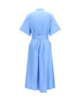 Ella Roses Chemisier Shirt Dress - Ceruelan Blue