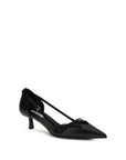 Prada Leather Heel Pumps - Black
