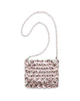 Self-Portrait Crystal Embellished Mesh Pouch & Shoulder Bag - Pink 