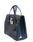 Gucci Smooth Leather Lady Lock Shoulder Bag - Blue