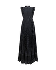 Self-Portrait Sleeveless Polka Dot Maxi Dress