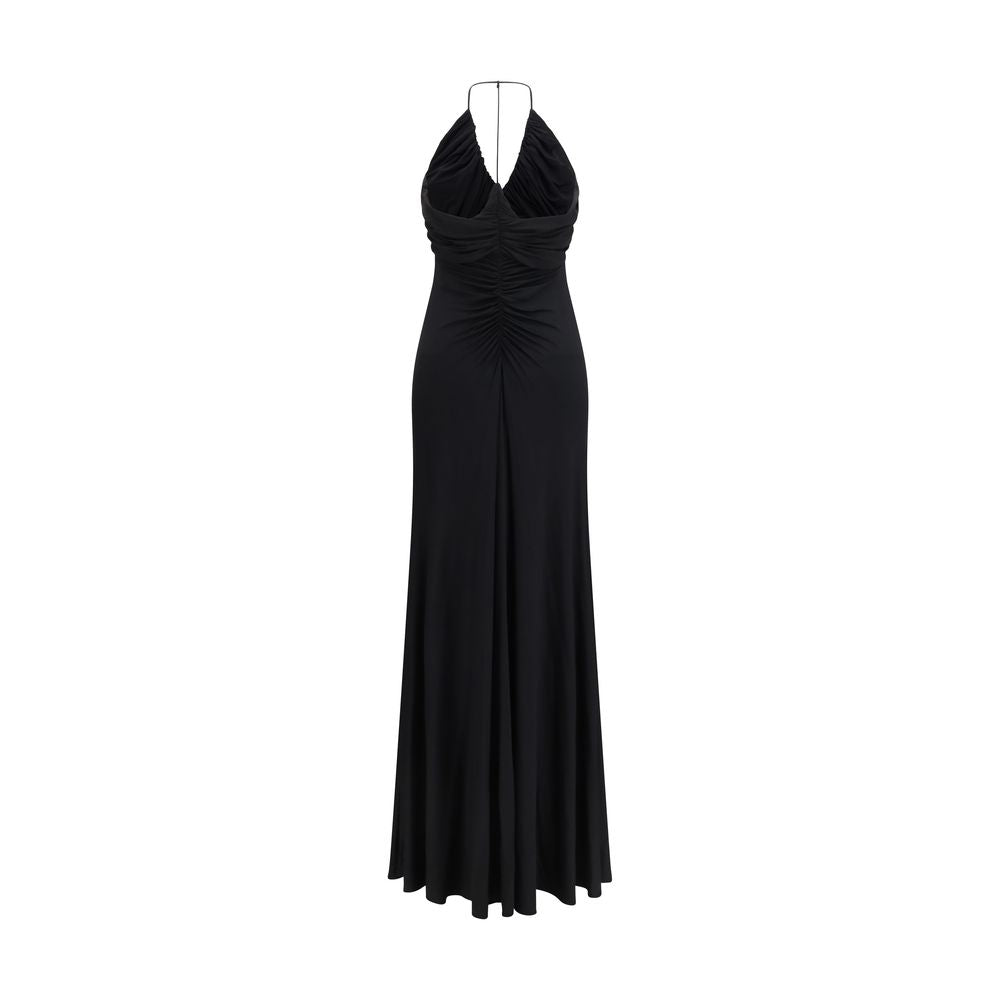 Self-Portrait Halter Neck Cocktail Maxi Dress - Black
