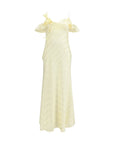 Self-Portrait Asymmetrical Cold Shoulder Maxi Dress - Ivory