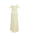 Self-Portrait Asymmetrical Cold Shoulder Maxi Dress - Ivory