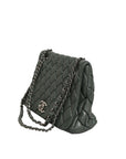 Chanel Quilted Leather Shoulder Bag - Deep Green