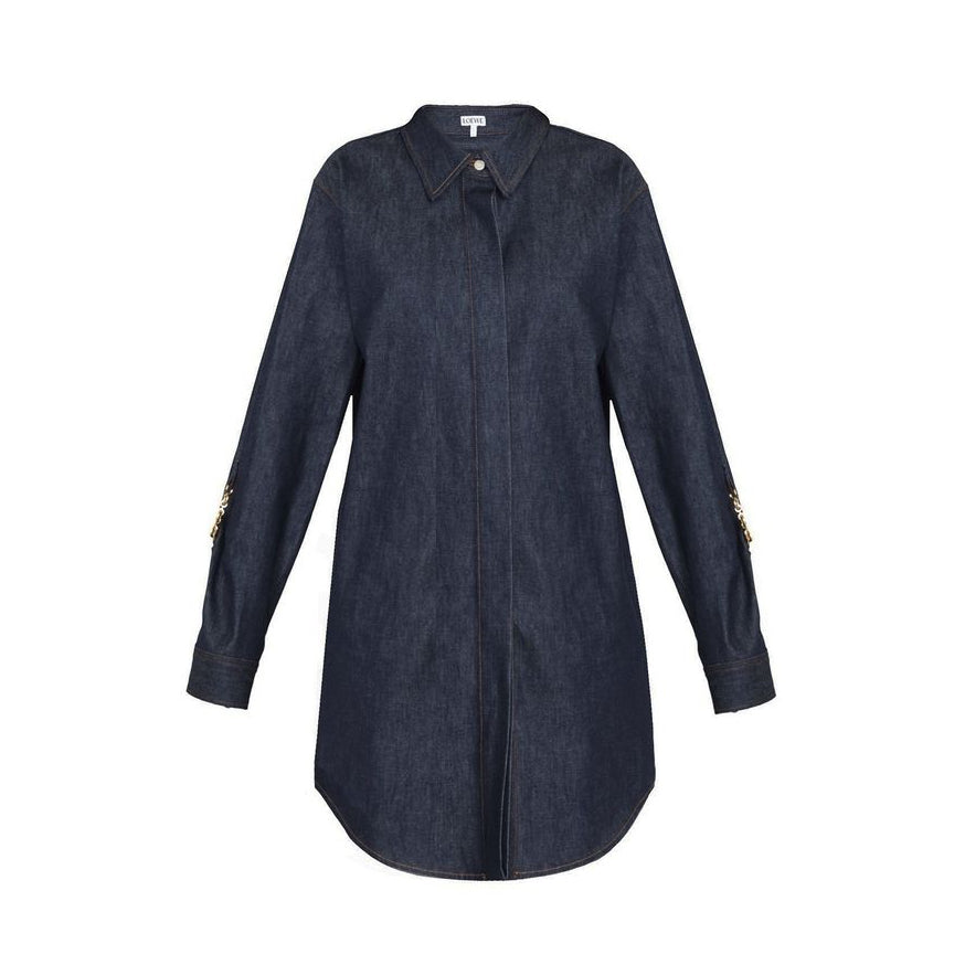 Loewe Shirt Denim Dress - Indigo Blue