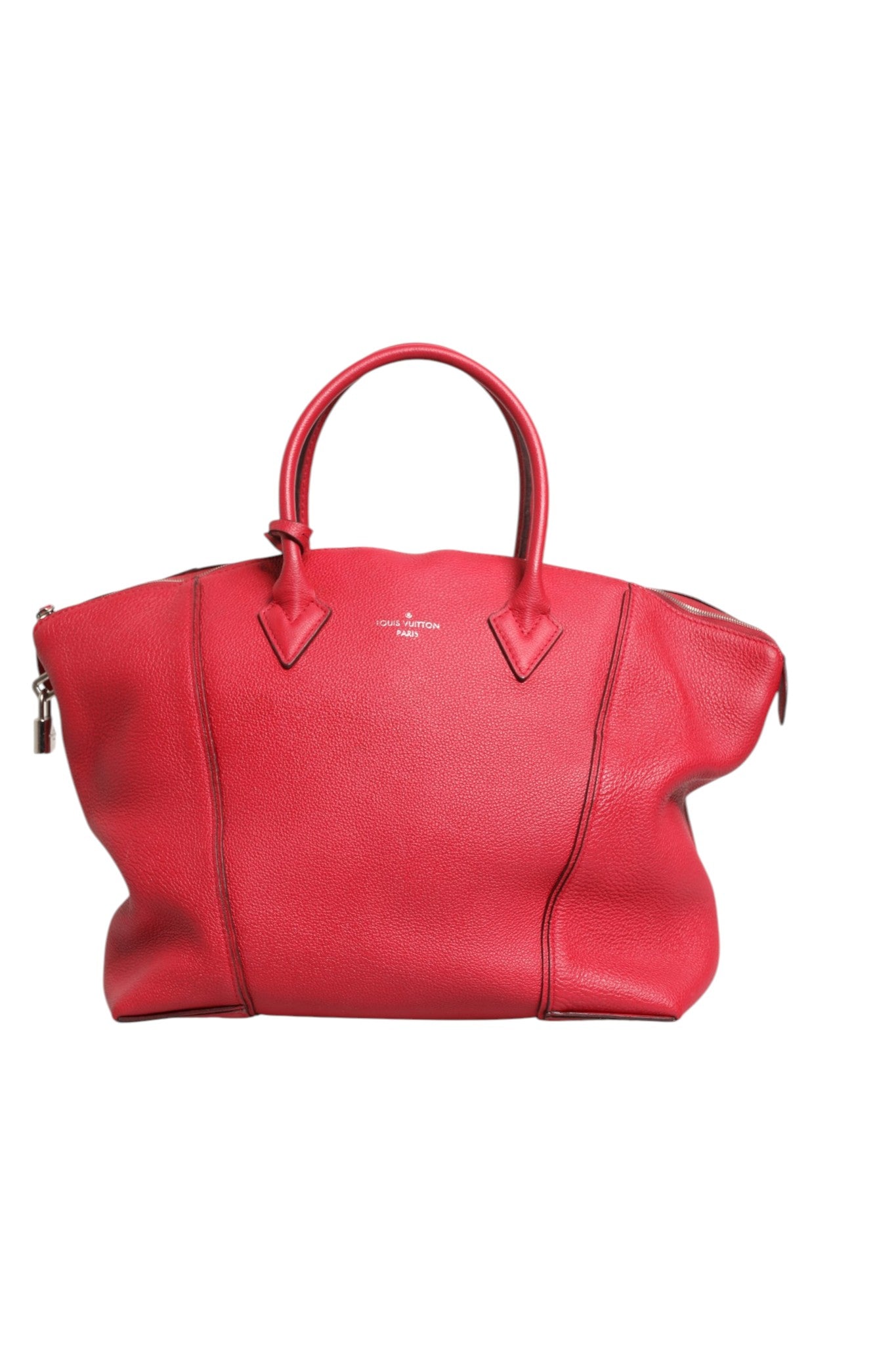 Used Louis Vuitton Griotte Taurillon Leather Soft Lockit MM Crossbody Bag