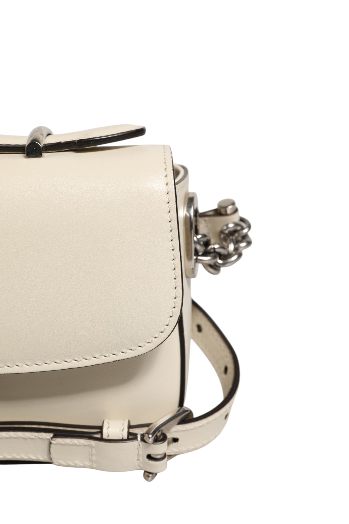 Gucci Petite GG Flap Shoulder Bag - Ivory/Cream