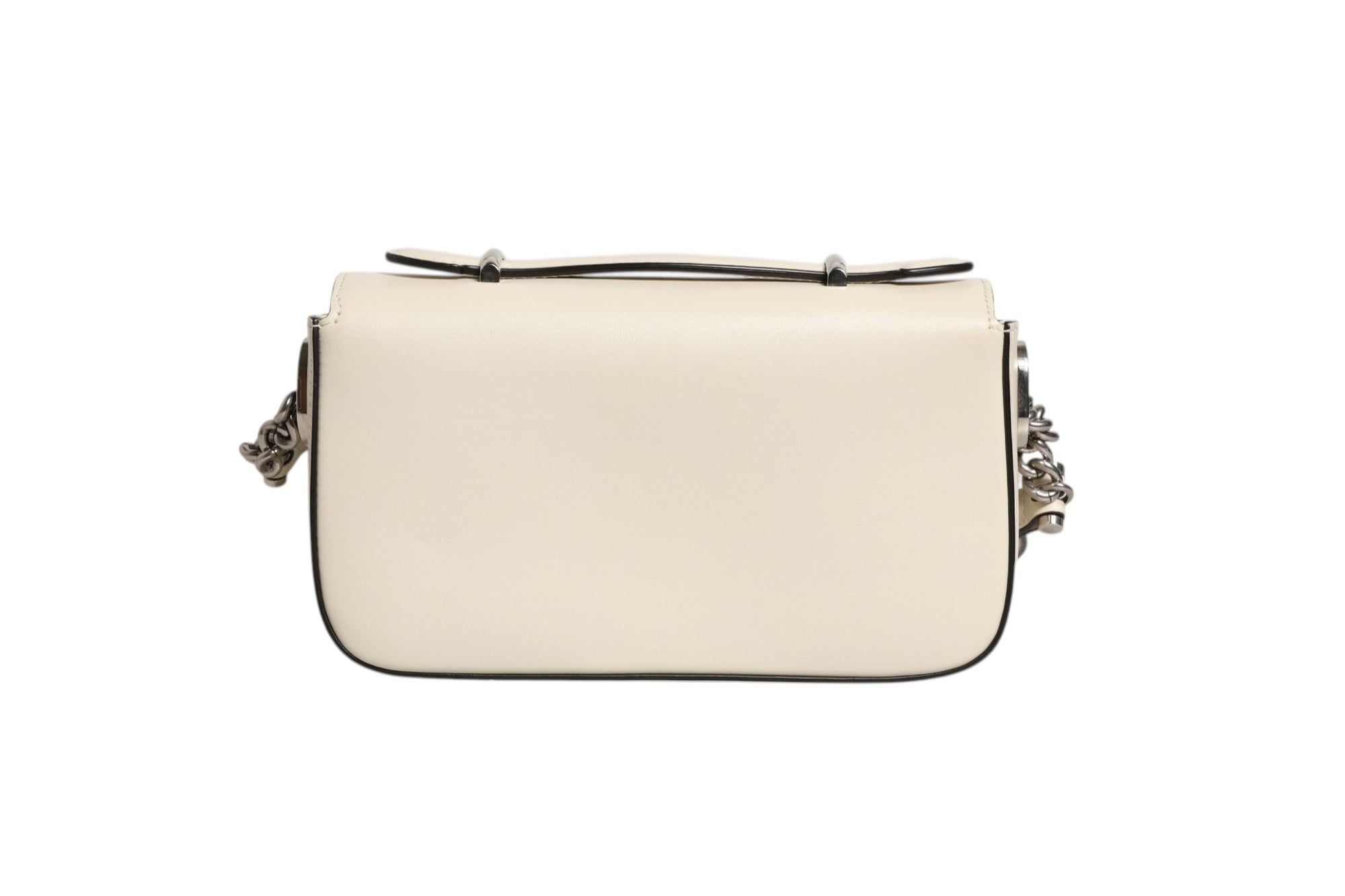 Gucci Petite GG Flap Shoulder Bag - Ivory/Cream