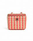 Chanel Raffia/Jute Mini Vanity Case