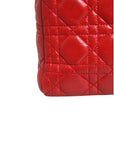 Christian Dior Cannage Leather Lady Dior Tote Bag - Red