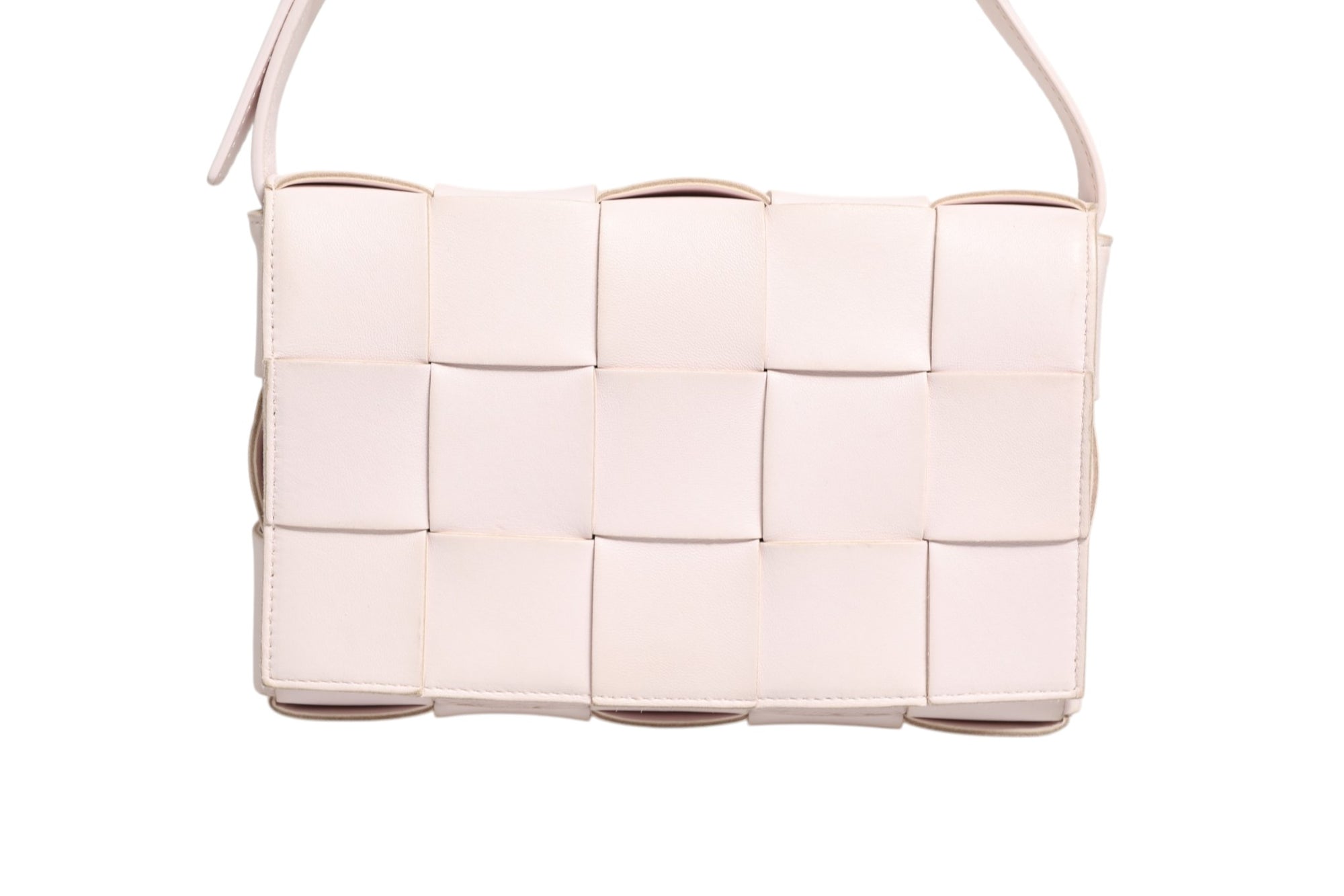 Bottega Veneta Intrecciato Cassette Shoulder Bag - Light Pink