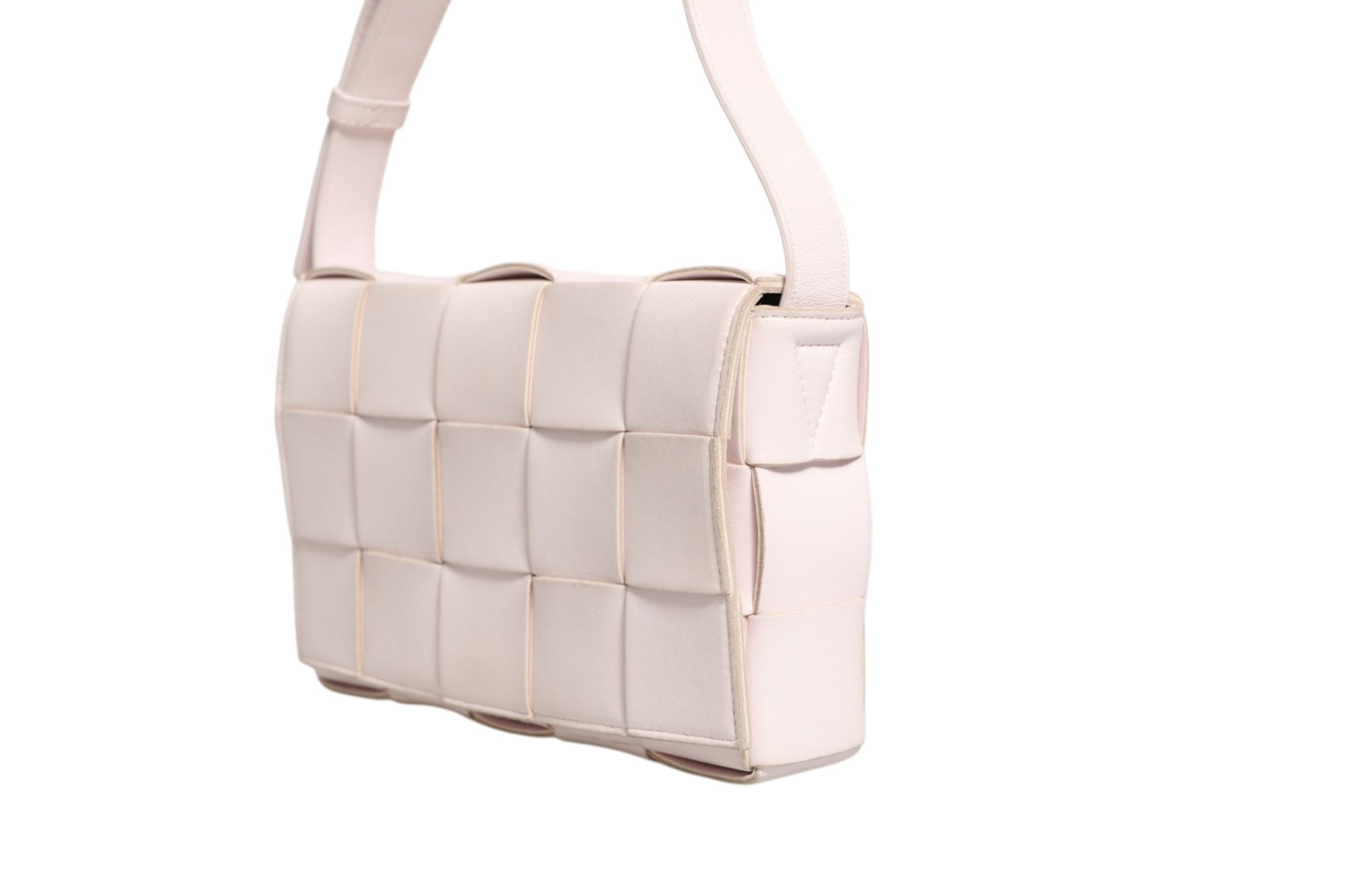 Bottega Veneta Intrecciato Cassette Shoulder Bag - Light Pink