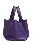 Hermès Picotin Lock PM Clemence Leather Bag - Purple