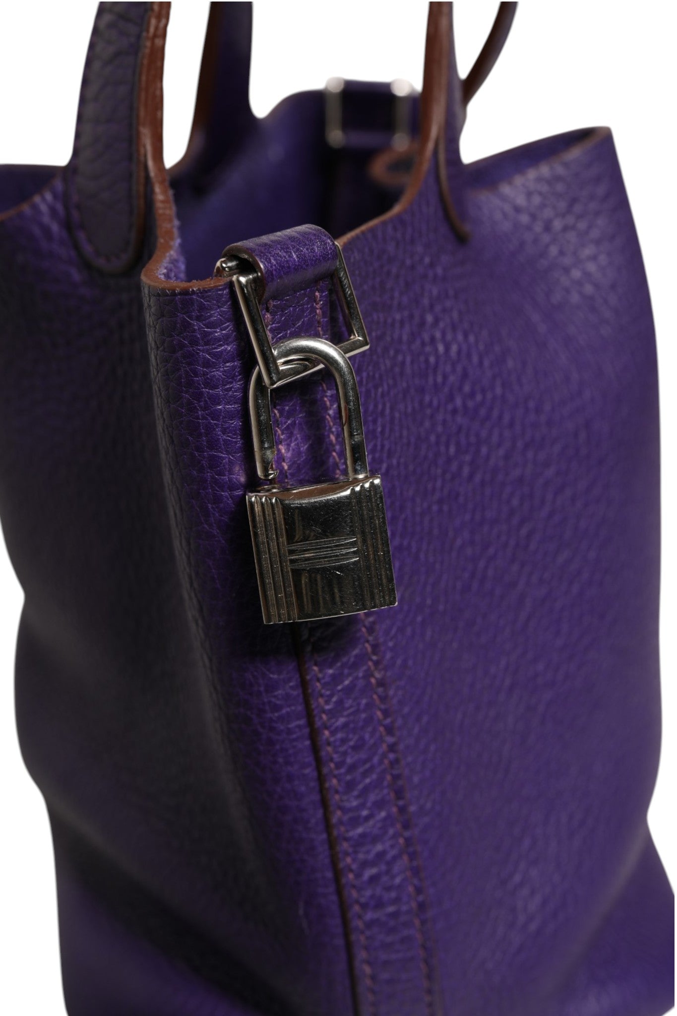 Hermès Picotin Lock PM Clemence Bag - Purple