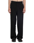Loewe Wide Leg Wool Pants - Black