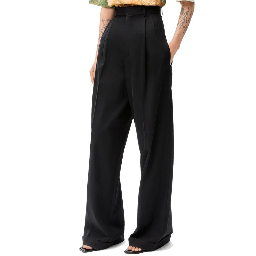 Loewe Wide Leg Pants - Black