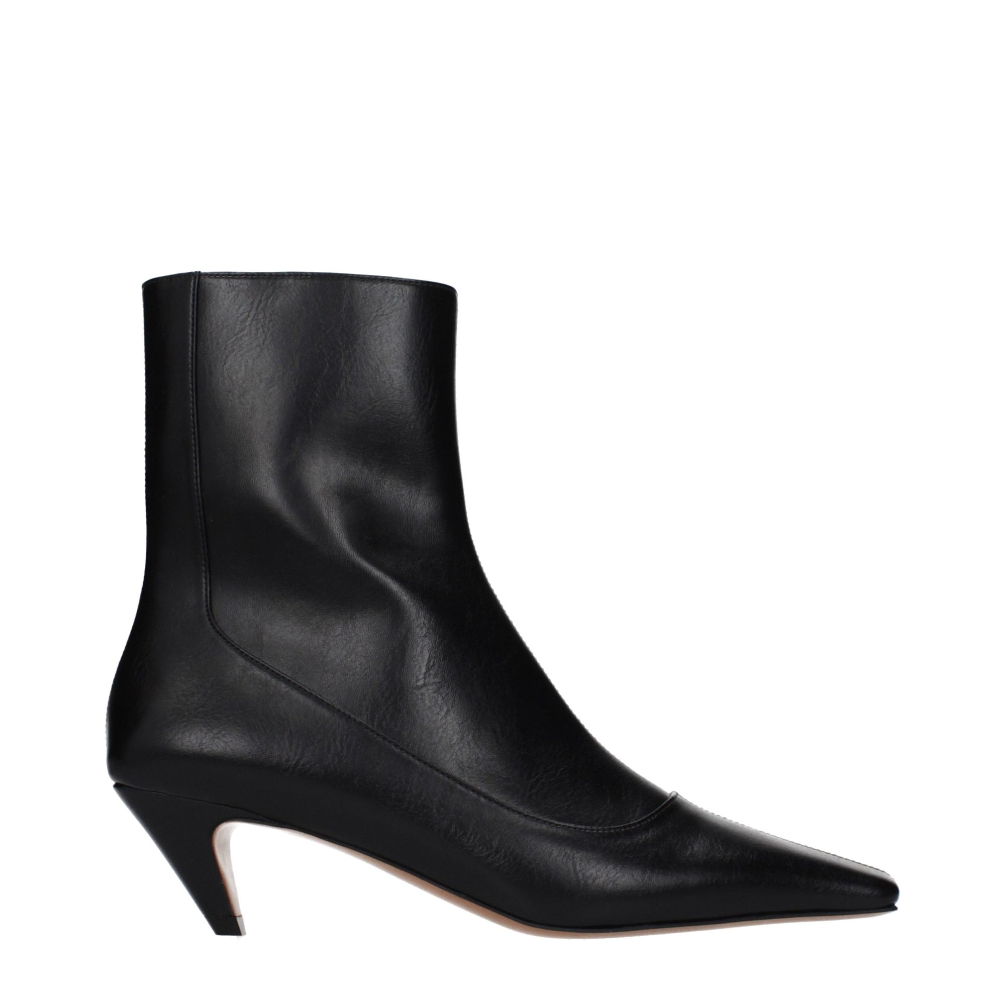 Stella McCartney Spur Leather Ankle Boots - Black