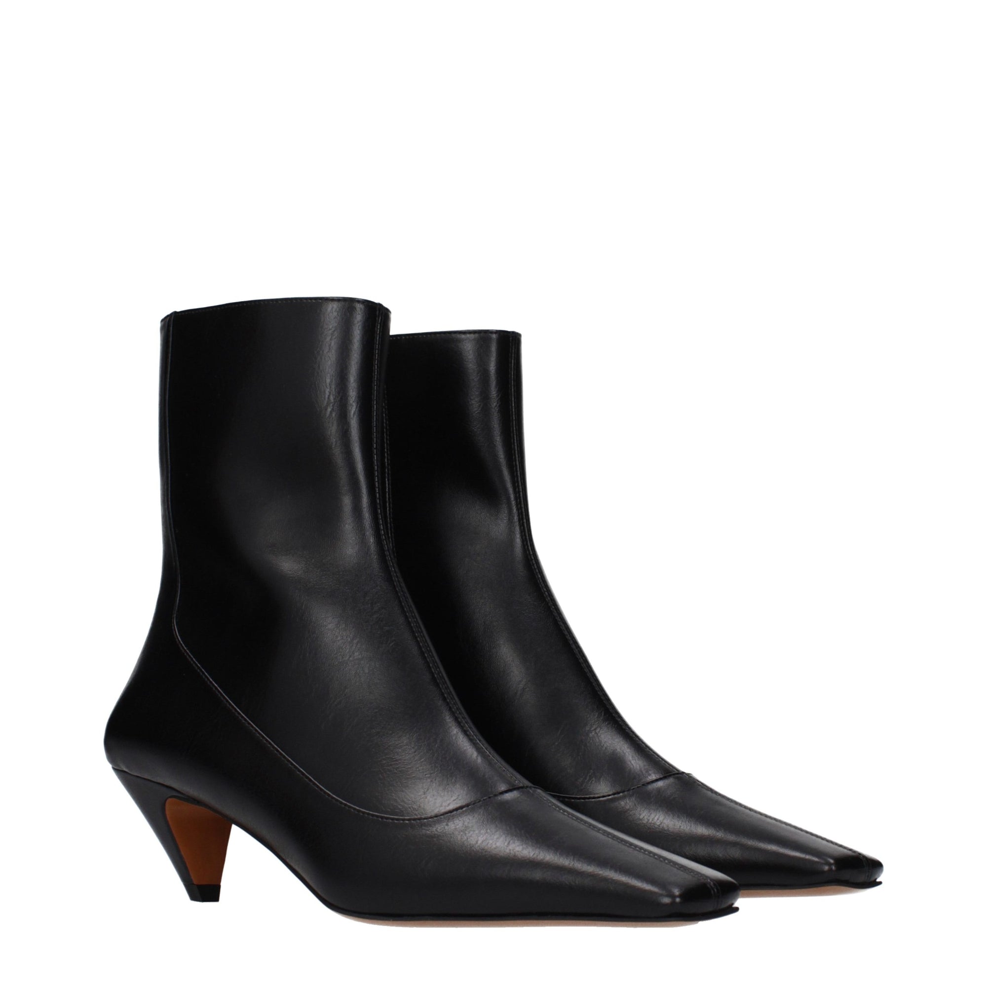 Stella McCartney Vegan Leather Heeled Ankle Boots - Black