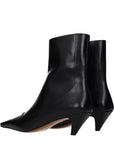 Stella McCartney Spur Leather Ankle Boots - Black