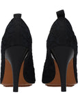 Stella McCartney Floral Lace High Heel Pumps - Black