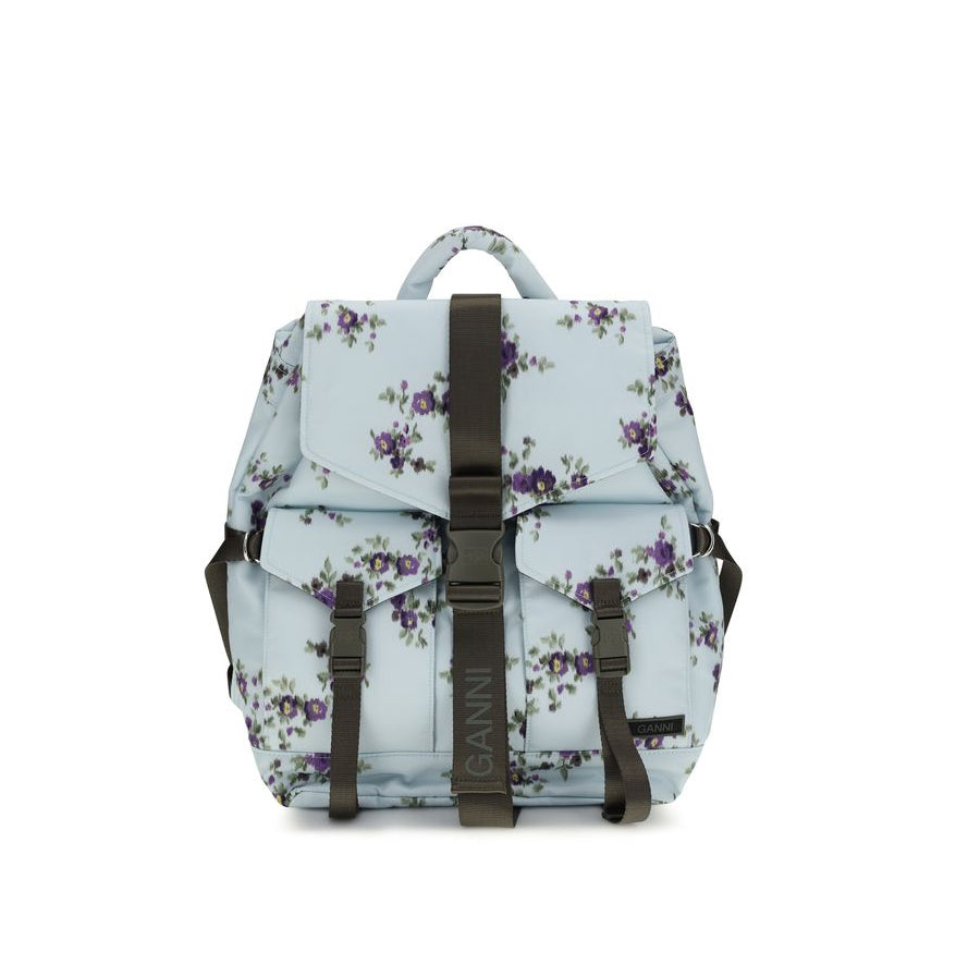 Ganni Floral Re-Tech Nylon Backpack