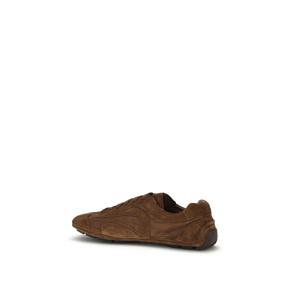 Prada Montecarlo Re-Edition 2005 Suede Leather Sneakers - Brown