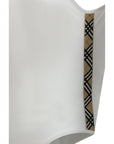 Burberry Low Back One-Piece Swimsuit - White