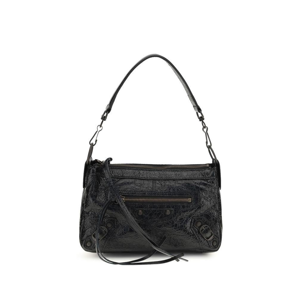 Balenciaga Le City Moto Mini Shoulder Bag - Black