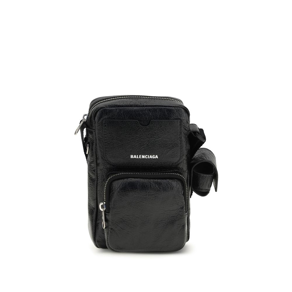 Balenciaga Superbusy Vertical Shoulder Bag - Black