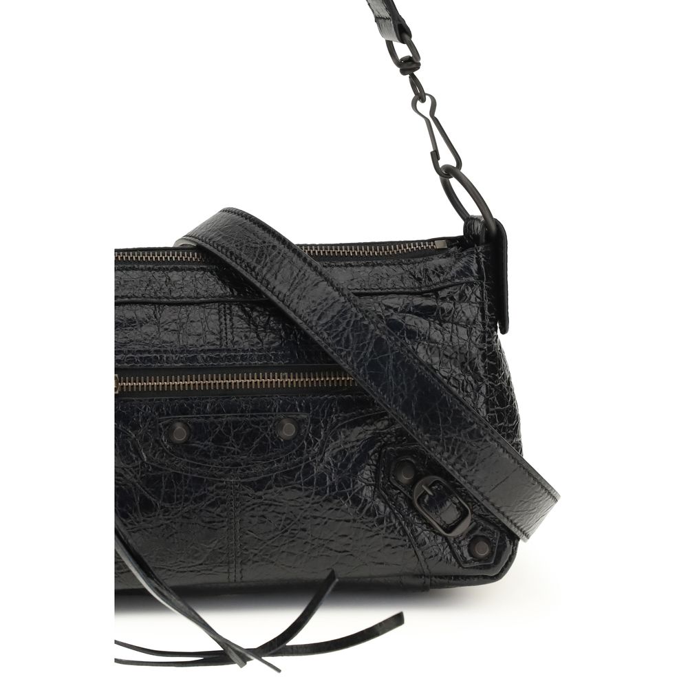 Balenciaga Le City Moto Mini Shoulder Bag - Black
