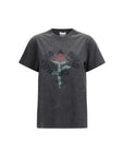 Ganni Rose Vintage T-Shirt - Gray/Grey
