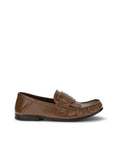 Marni Leather Loafers - Mocha Brown