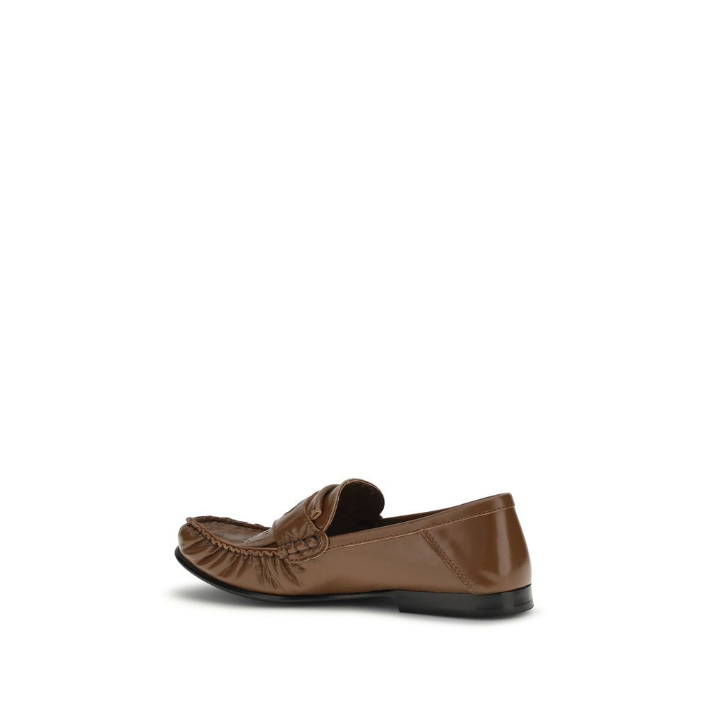 Marni Leather Loafers - Mocha Brown