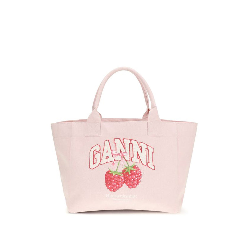 Ganni Raspberry Graphic Handbag