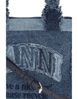 Ganni Patchwork Denim Handbag