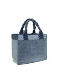 Ganni Patchwork Large Denim Handbag