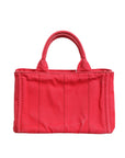 Prada Canapa Mini Canvas Tote Bag - Red