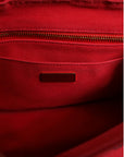 Prada Canapa Mini Canvas Tote Bag - Red