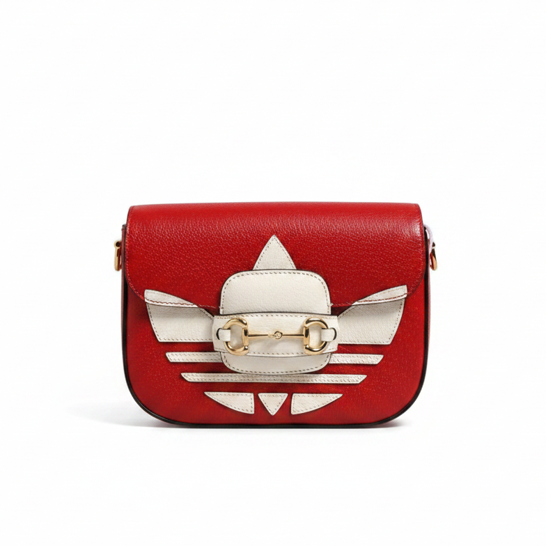 Gucci x Adidas Horsebit 1955 Shoulder Bag - Red