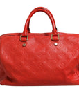 Louis Vuitton Red Monogram Empreinte Speedy Bandouliere 30