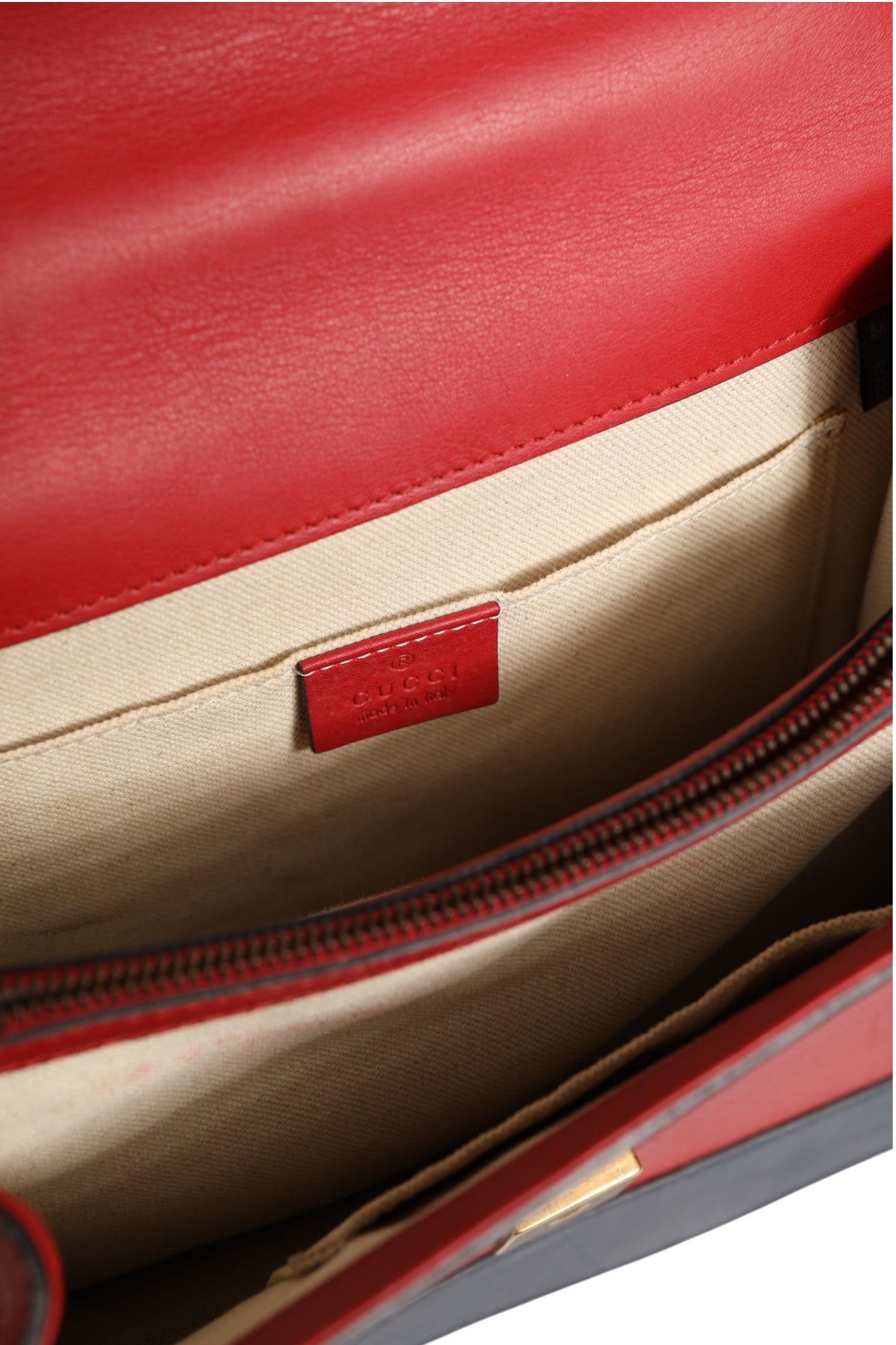 Gucci Dionysus Bamboo Medium Top Handle Bag - White/Blue/Red