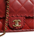Chanel Quilted Leather Mini Flap Handbag