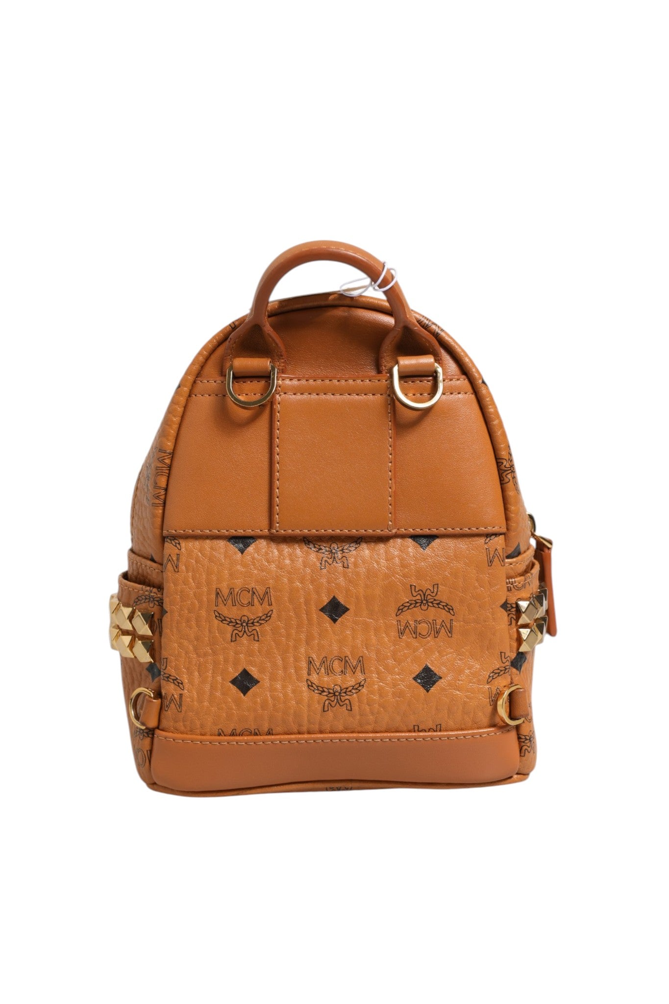 MCM Mini B4540 Visetos Backpack - Terracotta