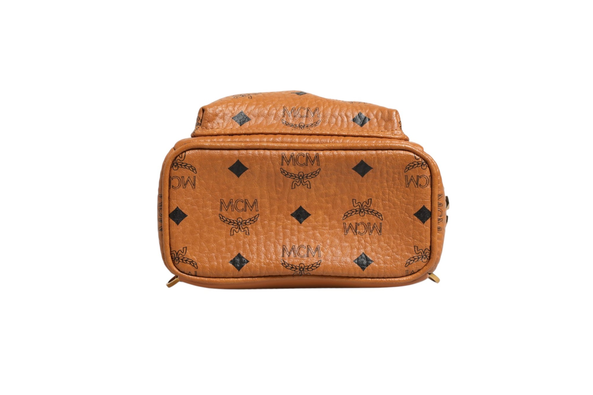 MCM Mini B4540 Visetos Backpack - Terracotta