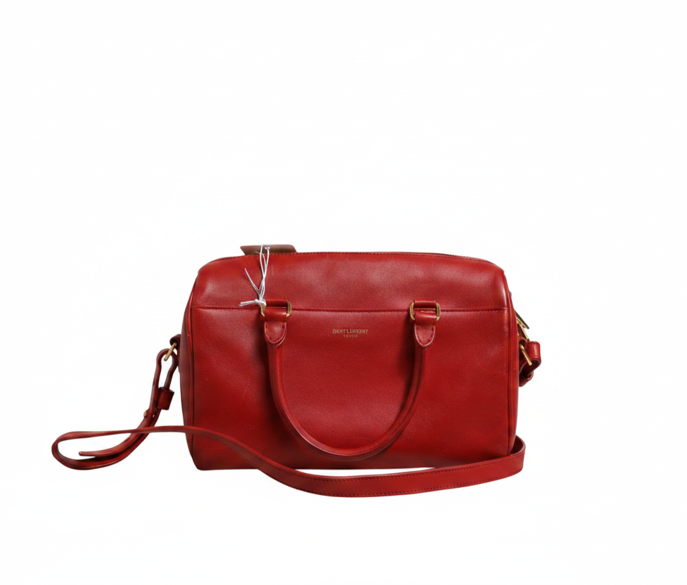 Saint Laurent Classic Leather Baby Duffle Bag - Red