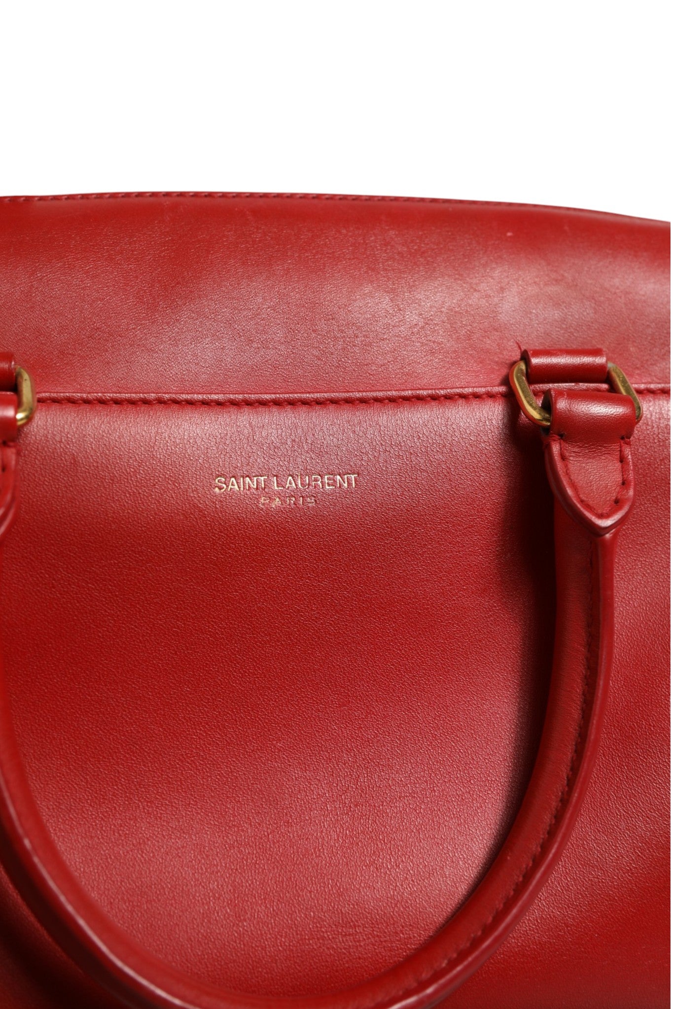 Saint Laurent Classic Leather Baby Duffle Bag - Red