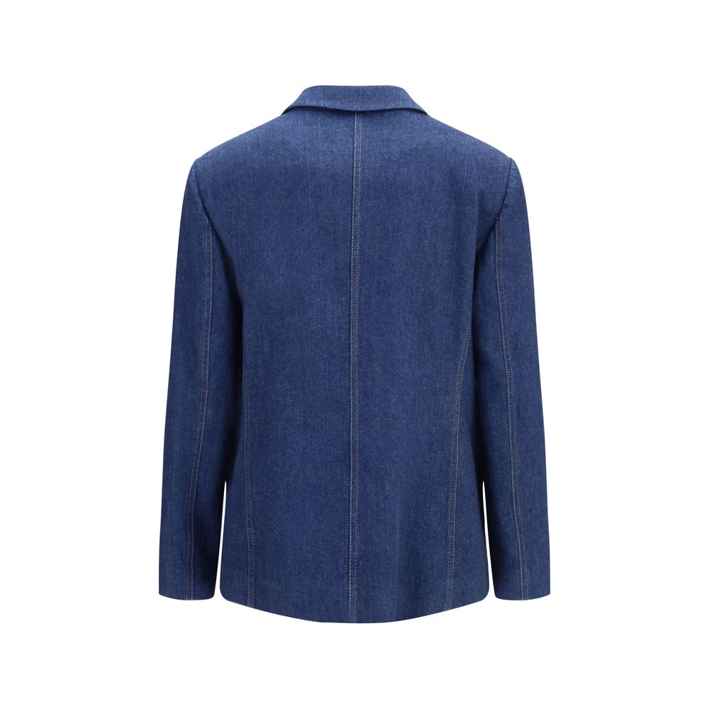 Giorgio Armani Indigo Blue Denim Blazer & Jacket